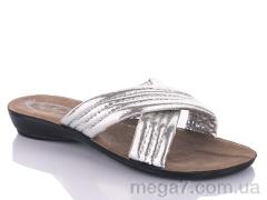 Шлепки, DeMur оптом W26-7153 silver