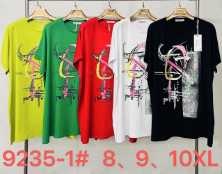 Футболки женские СУПЕРБАТАЛ (салатовые) оптом 67134590 9235-9-1