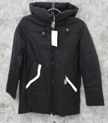 Куртки демисезонные женские FURUI БАТАЛ (черный) оптом 20594376 А102-1