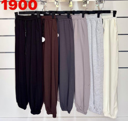 Спортивные штаны женские (молочный) оптом 72605934 1900-152