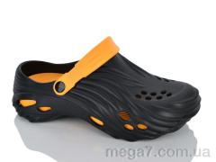 Кроксы, Violeta оптом A101 black-yellow