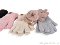 Перчатки, RuBi оптом 2518 (16см) хутро mix