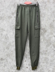 Спортивные штаны мужские (зеленый) оптом 61589043 12-165