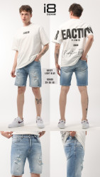 Шорти джинсові чоловічі I8DENIM оптом THREE BLACK 