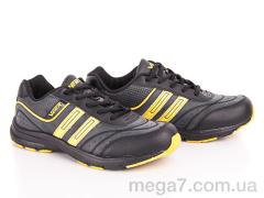 Кроссовки, Veer-Demax оптом B7367 black-yellow