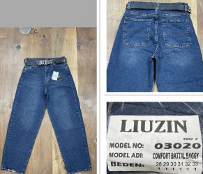 Джинсы женские БАГГИ ПОЛУБАТАЛ оптом 36752419 3020-13