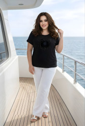 Футболки женские БАТАЛ оптом 38264059 2607-36