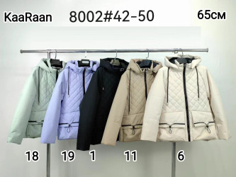 Куртки демисезонные женские KAARAAN (фиолетовый) оптом Китай 45260837 8002-19-1