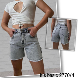 Шорты джинсовые женские ITS BASIC оптом 71840362 2770-4-10