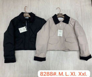 Куртки демисезонные женские (черный) оптом 97428013 8288-7