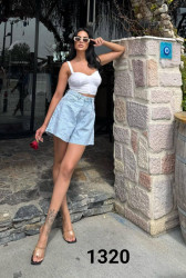 Шорты джинсовые женские WOMAN DENIM оптом 82146937 1320-19