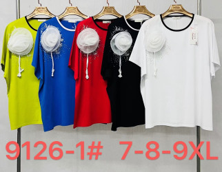 Футболки женские СУПЕРБАТАЛ (красные) оптом 50671984 7165-15