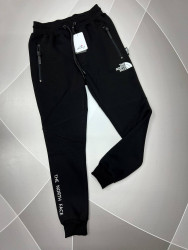 Спортивные штаны мужские на флисе (черный) оптом Турция 59048137 01-2
