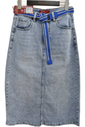 Юбки джинсовые женские ПОЛУБАТАЛ оптом 28593704 8172-110