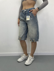 Шорты джинсовые женские I8DENIM оптом 16907583 02-61