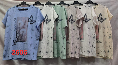 Футболки женские БАТАЛ оптом 48201563 2606-84