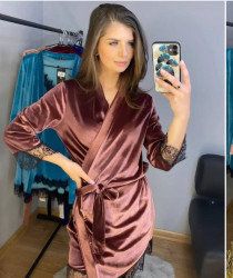 Халаты женские БАТАЛ оптом 07149256 06-181