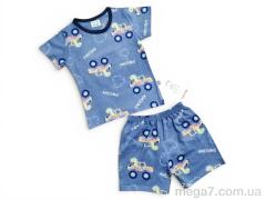Костюм, Kids-modnik оптом 2619-1 комплект футболка-шорти сірий