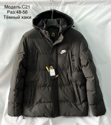 Куртки зимние мужские на меху (хаки) оптом 24698517 С21-89