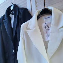 Пиджаки женские (черные) оптом 62491750 1085-3-1