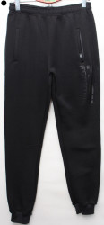 Спортивные штаны юниор на флисе (black) оптом 90438652 005-47