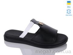 Шлепки, Sali оптом 14 чорно-білий к.