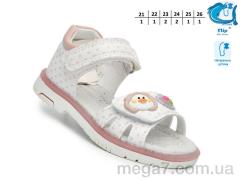 Босоножки, TOM.M оптом F65105 білий-рожев.