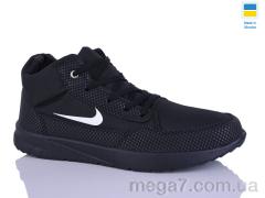 Кроссовки, DeMur оптом 1201 чорний фліс