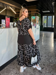 Костюми жіночі БАТАЛ (чорний) оптом 