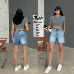 Шорты джинсовые женские NEVA оптом 40389526 4262-15