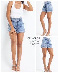 Шорты джинсовые женские CRACPOT оптом 49860321 4511-16