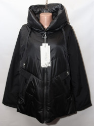 Куртки женские БАТАЛ (black) оптом 53869207 B3069-38