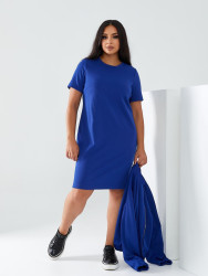 Сукні жіночі БАТАЛ з начосом (2-ка) оптом 