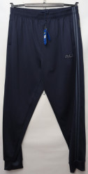 Спортивные штаны мужские БАТАЛ (dark blue) оптом 97643528 7018-104