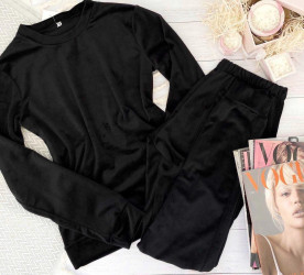Ночные пижамы женские (черный) оптом PALMA SHOP Турция 52418063 01-4