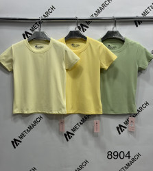 Футболки жіночі (світло-жовтий) оптом 