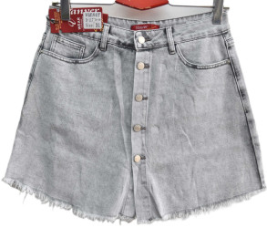 Шорты джинсовые женские VANVER БАТАЛ оптом 02176389 117-254