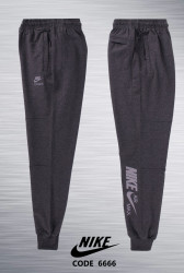 Спортивные штаны мужские на флисе (темно-серый) оптом 80396574 6666-15