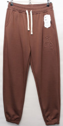 Спортивные штаны женские БАТАЛ на меху оптом 95068274 DK6003-91