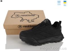 Кроссовки, Restime оптом AMZ26819 black