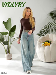 Джинсы ПАЛАЦЦО женские оптом 54691328 3652-0