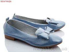 Балетки, QQ shoes оптом XF53 l.blue