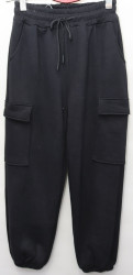 Спортивные штаны женские SAINT WISH на флисе (black) оптом 69812457 3002-56