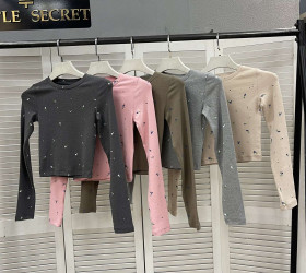 Лонгсліви жіночі (рожевий) оптом