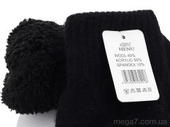 Варежки, RuBi оптом 8201 black