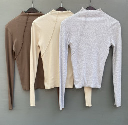 Кофты женские (бежевый) оптом 73129648 0002-92