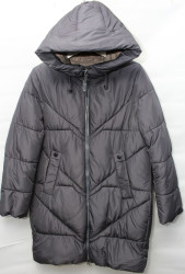 Куртки зимние женские QIANZHIDU ПОЛУБАТАЛ (grey) оптом 47165392 M911018-24