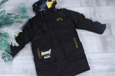 Куртки зимние юниор (black) оптом 60235481 2666-12