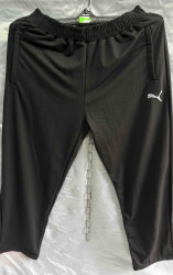 Спортивные штаны мужские БАТАЛ (черный) оптом 59078642 05-12