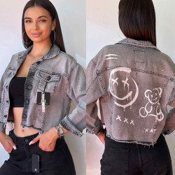Куртки джинсові жіночі I8DENIM оптом